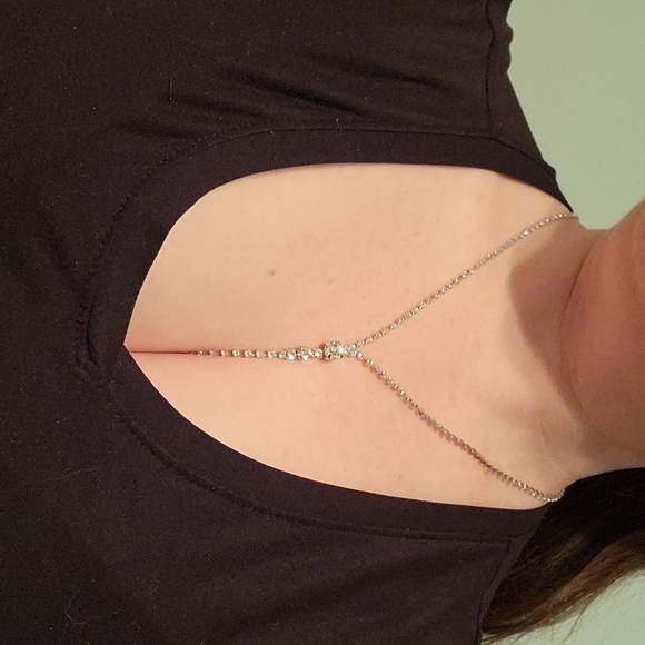 Flirty Cubic Zirconia Drop Necklace - Picture 4 of 5